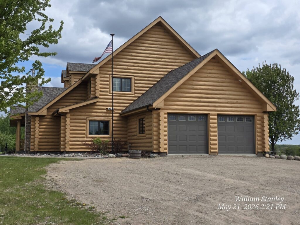 log home after wash