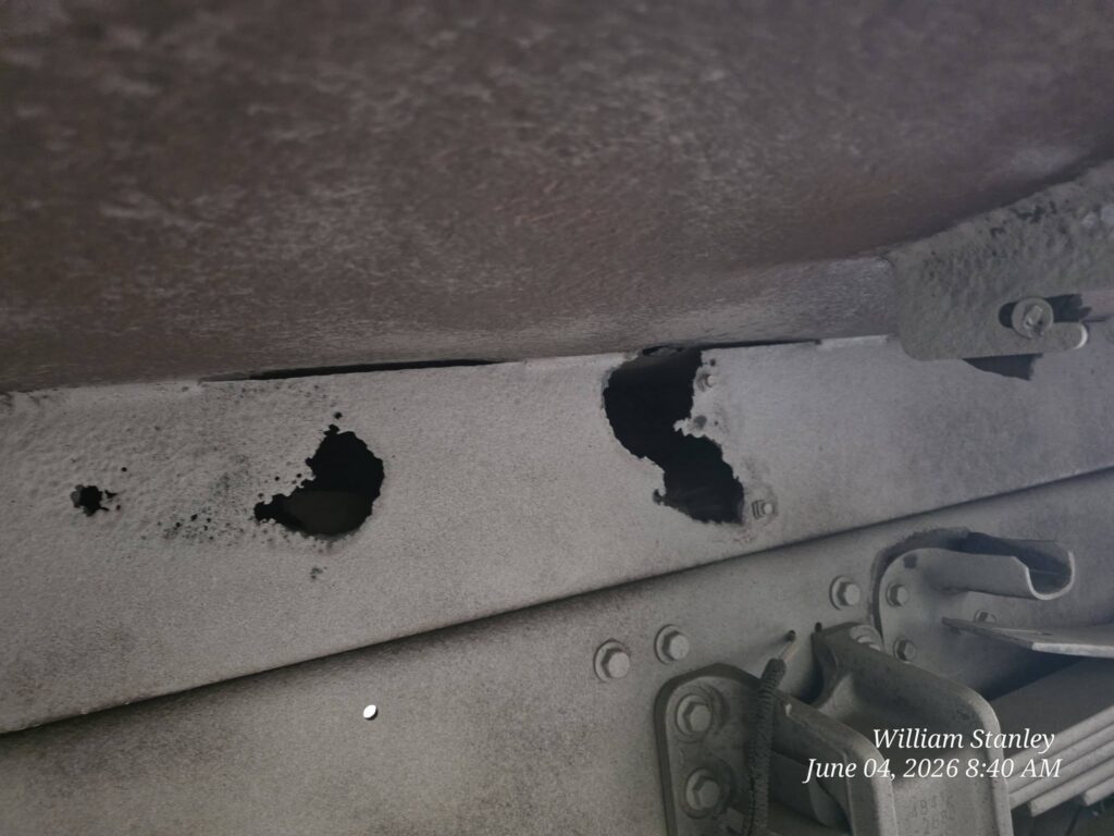 garbage truck rust before